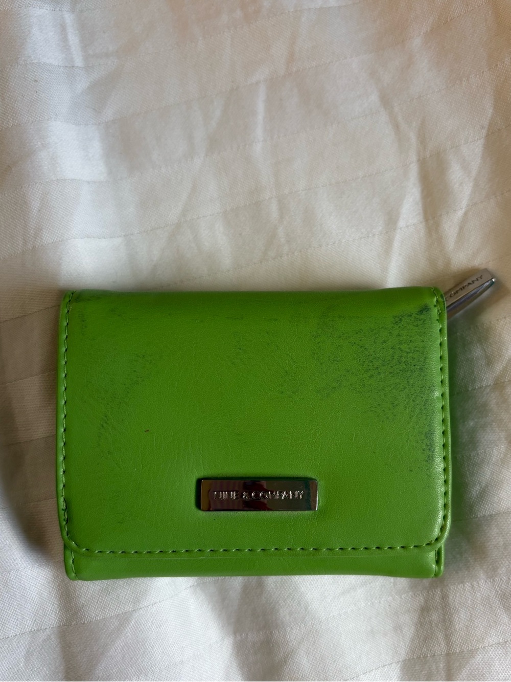 Nine & Company Bright Lime Green Small Wallet